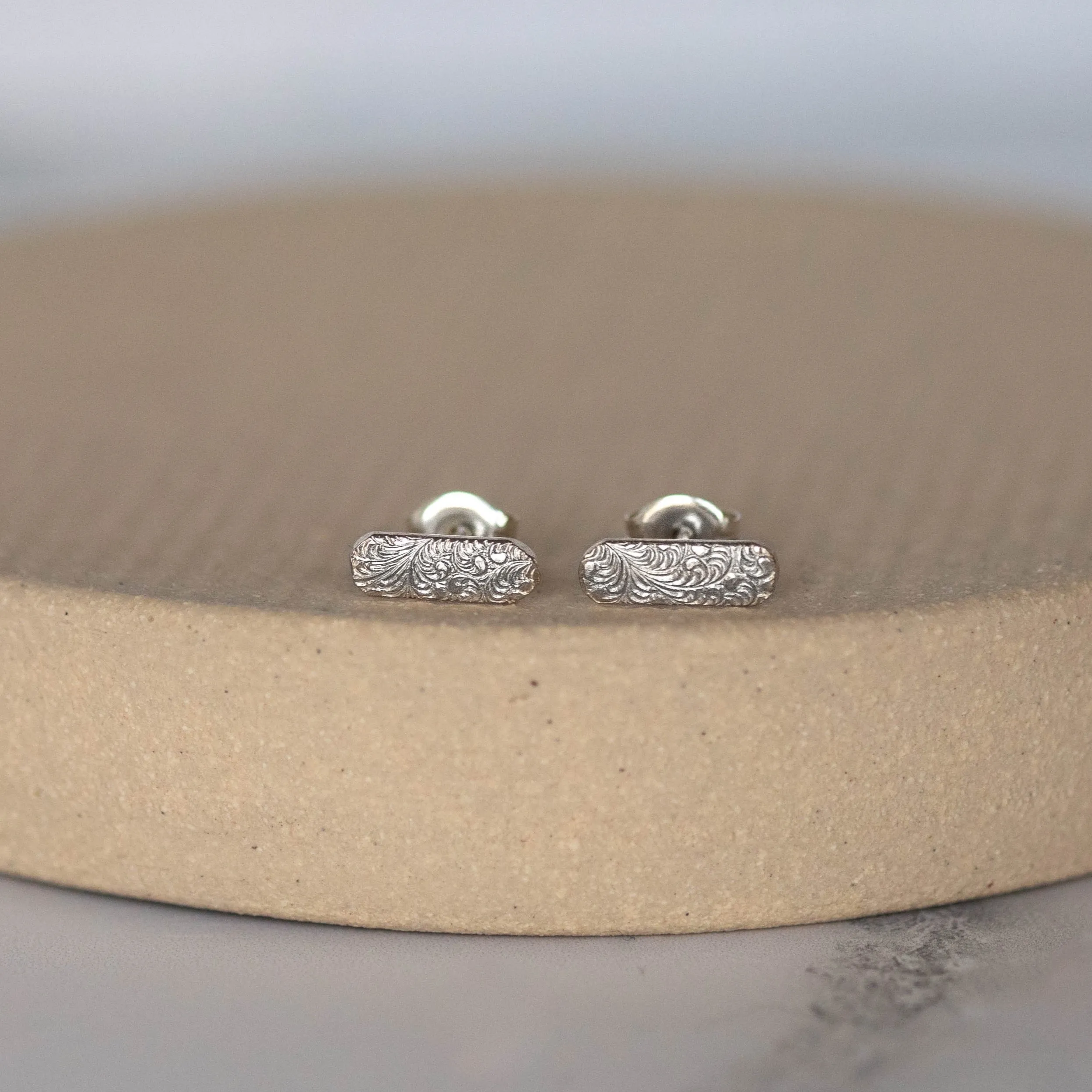 Sterling Silver Textured Studs - Capsule