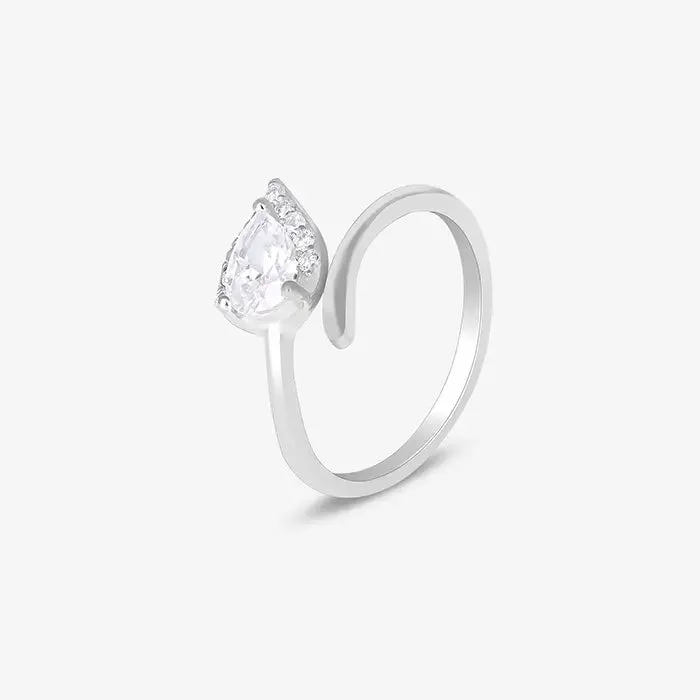 Stone Pointed Toe Rings