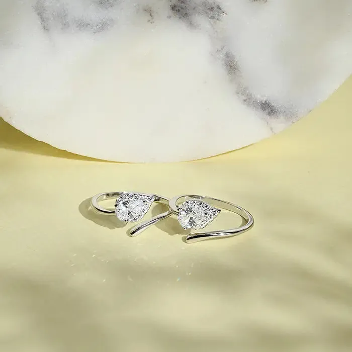 Stone Pointed Toe Rings