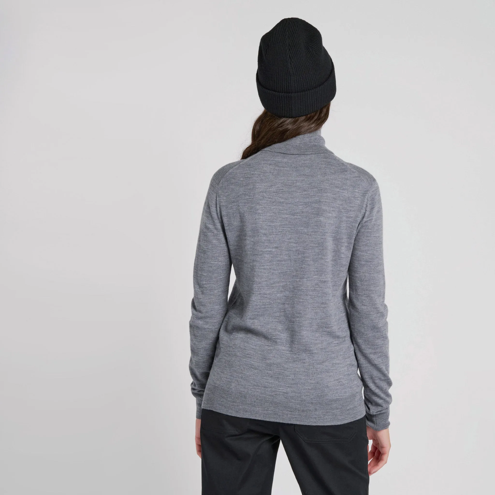 Stretch Merino Turtleneck