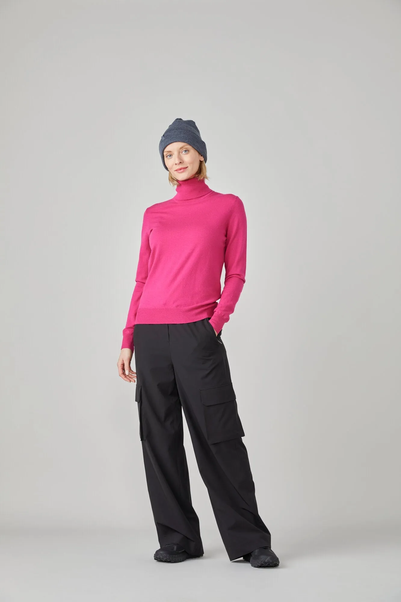 Stretch Merino Turtleneck