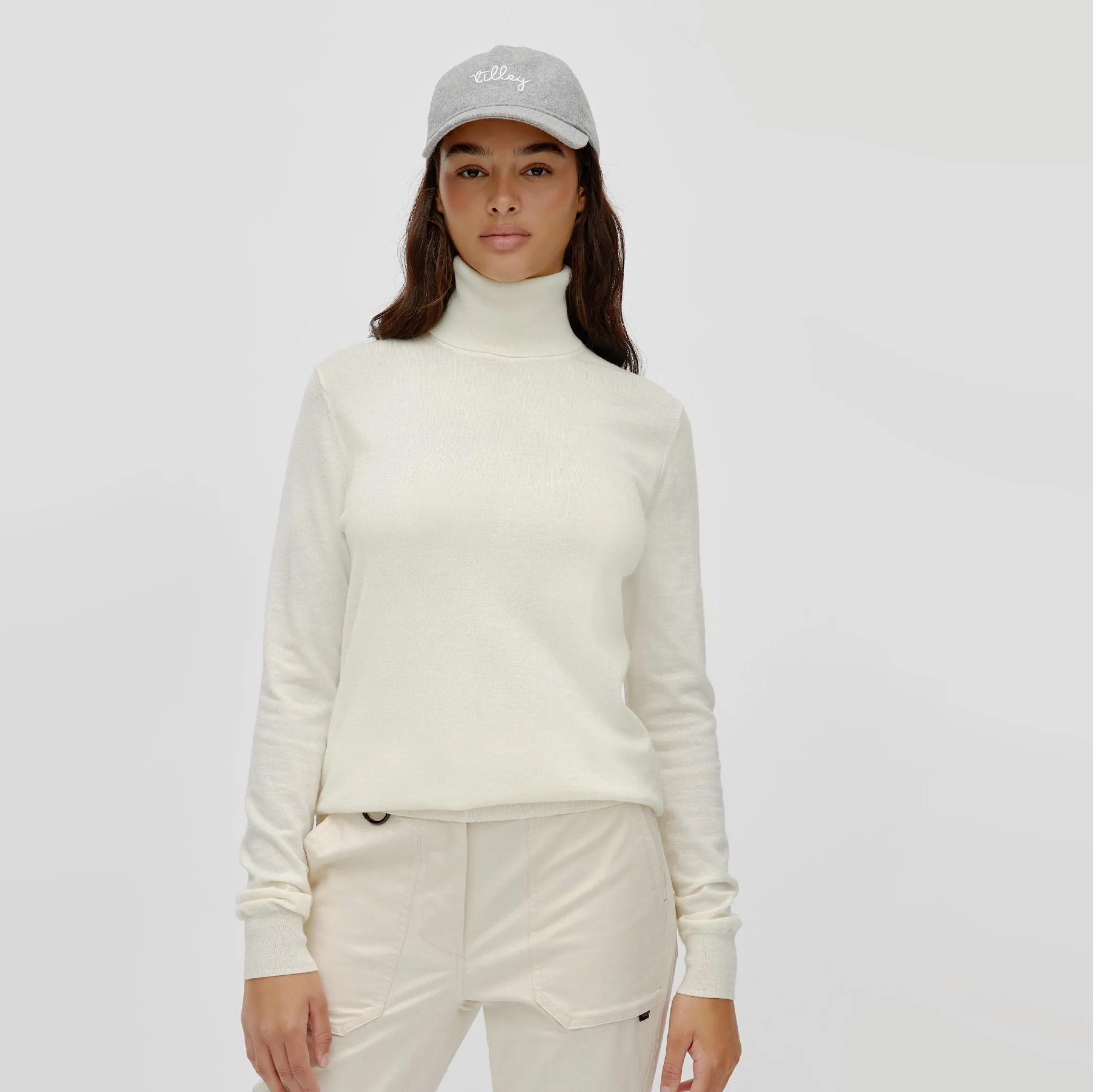 Stretch Merino Turtleneck