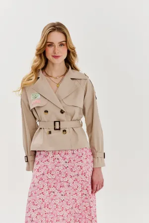 Sunlit Breeze short trench