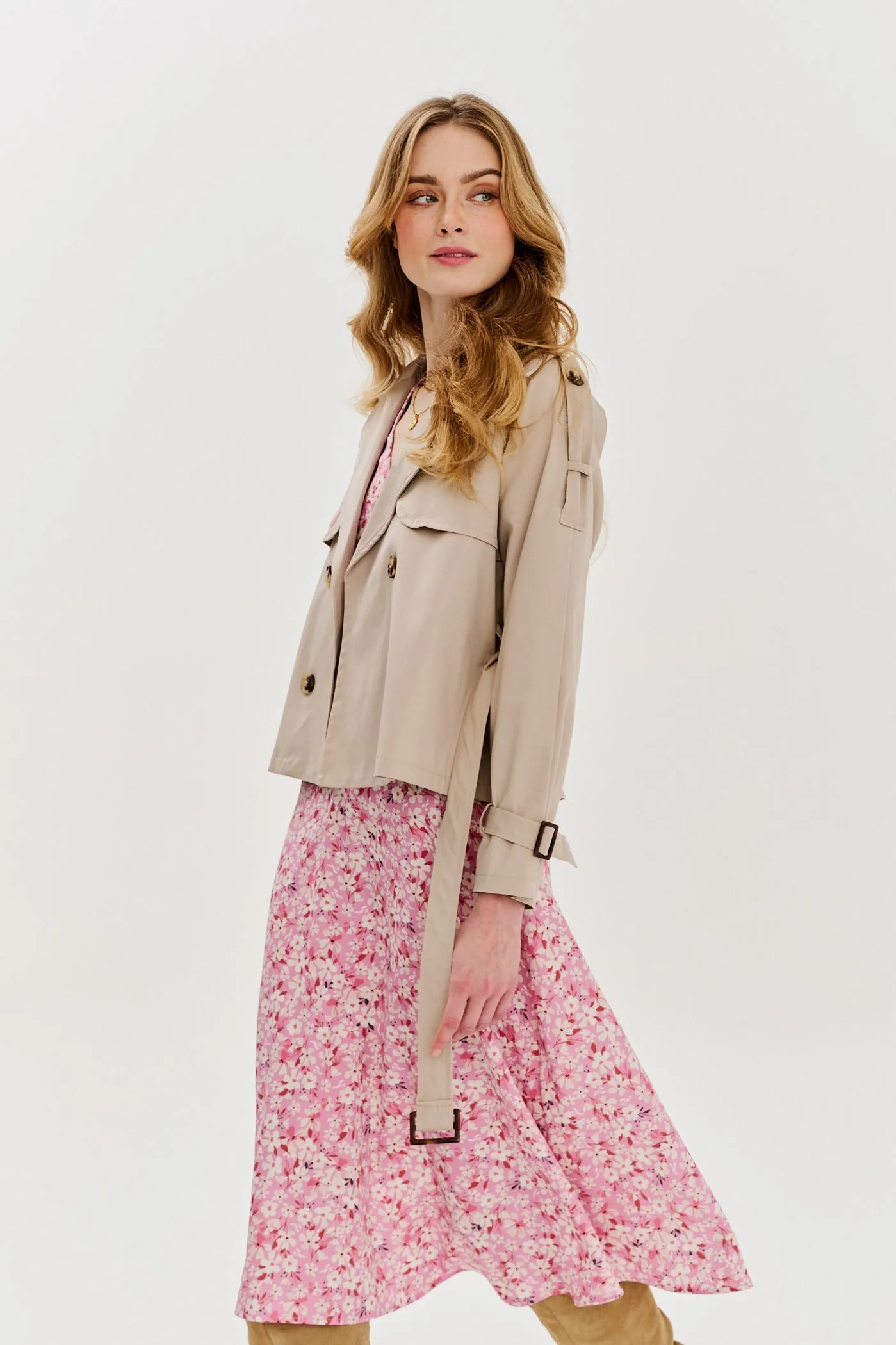 Sunlit Breeze short trench