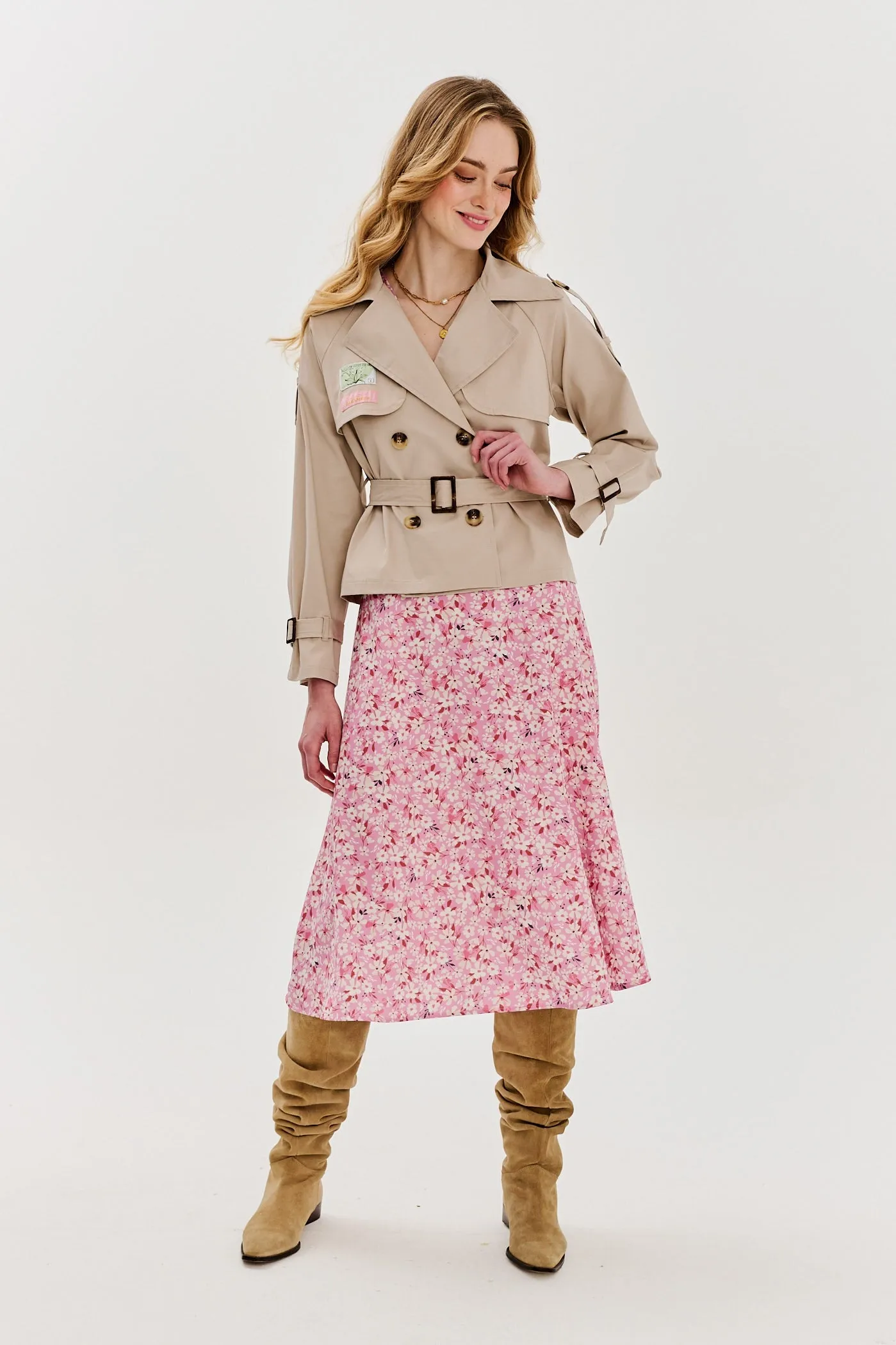 Sunlit Breeze short trench