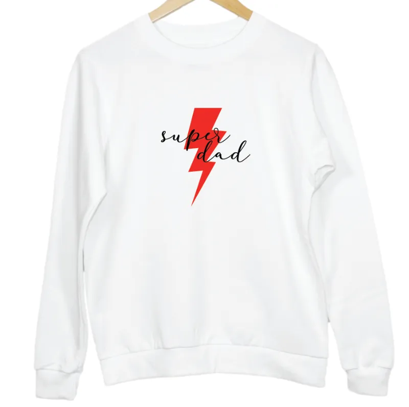 Super Dad Lightning Graphic Sweatshirt