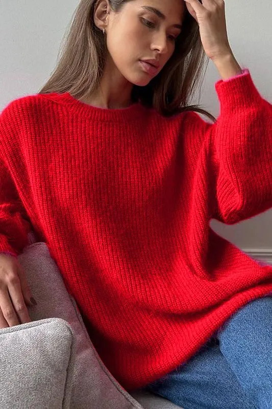 Super Soft Mink Loose Fit Knitted Sweater