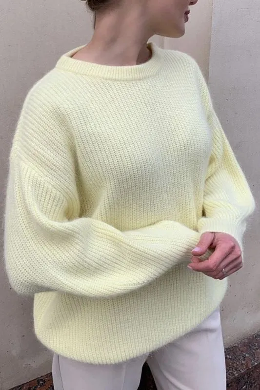 Super Soft Mink Loose Fit Knitted Sweater