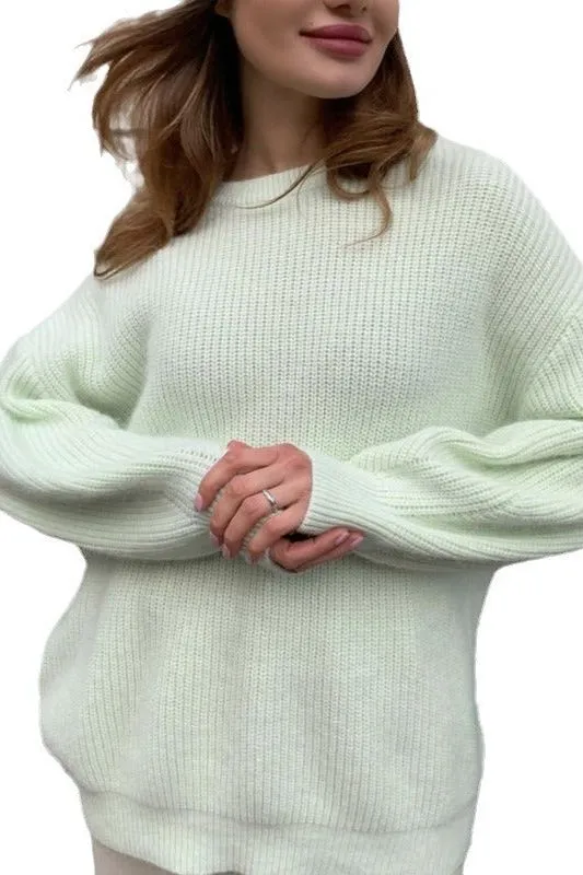 Super Soft Mink Loose Fit Knitted Sweater