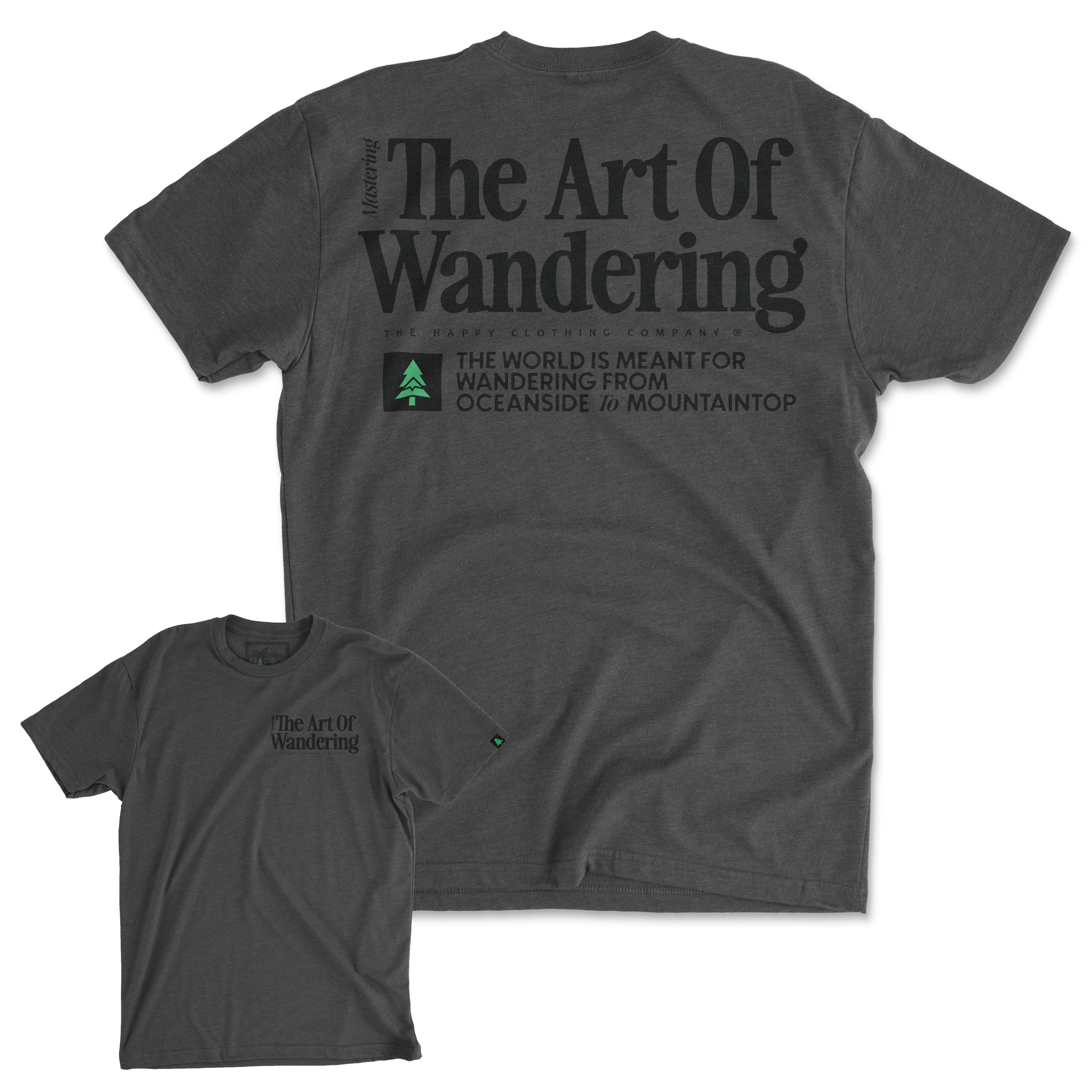 The Art Of Wandering Back Print 'Explorer Tee' | Lightweight Blend |