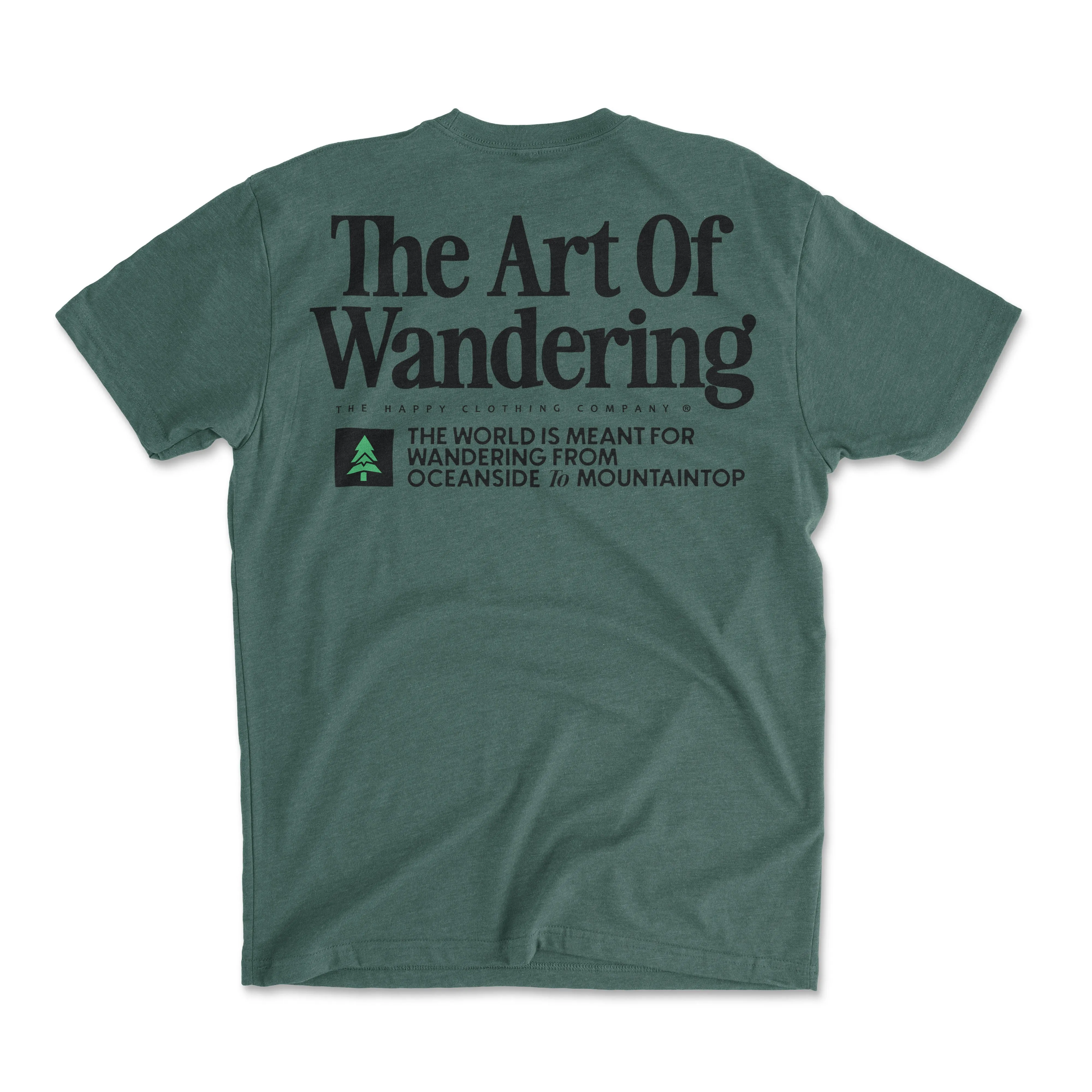 The Art Of Wandering Back Print 'Explorer Tee' | Lightweight Blend |