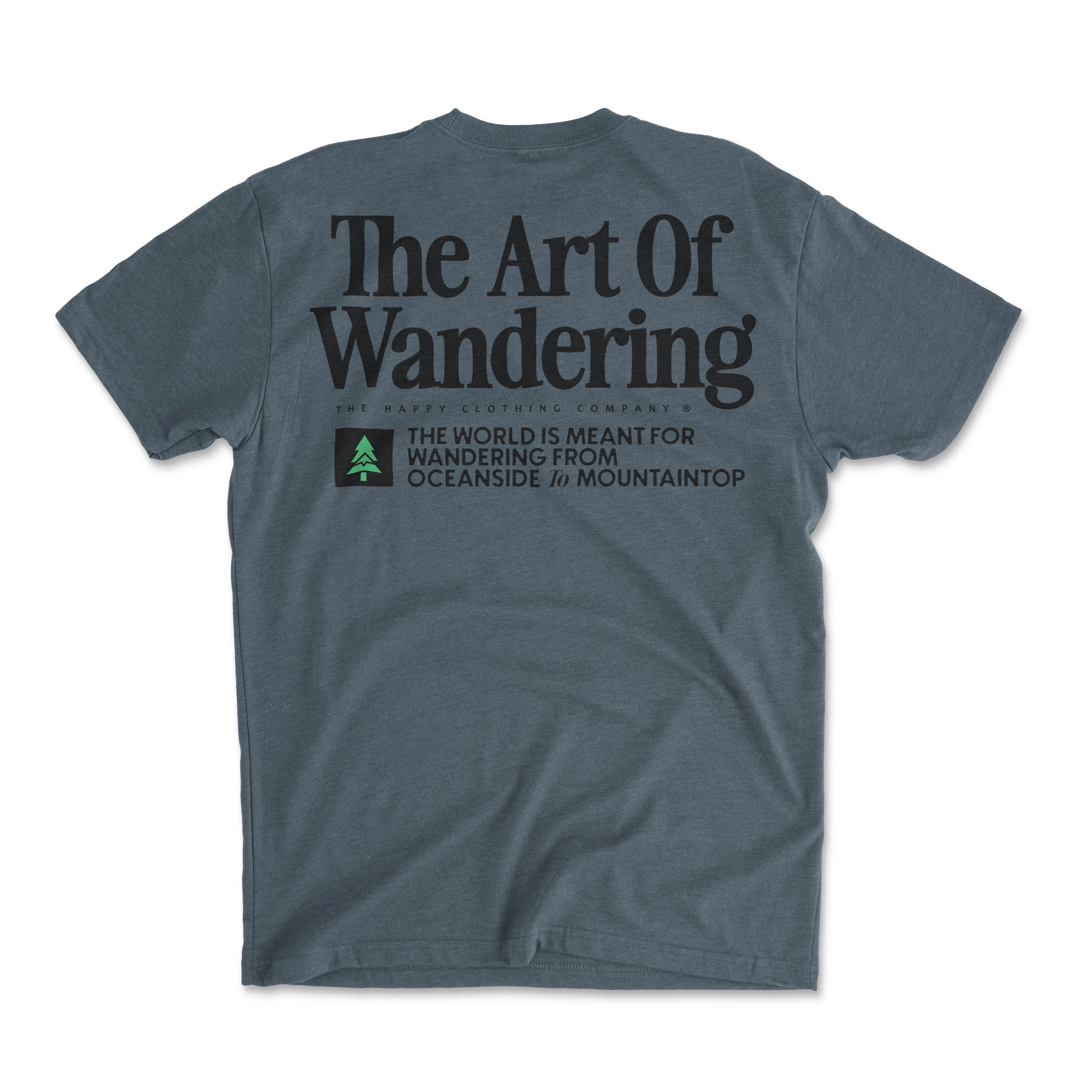 The Art Of Wandering Back Print 'Explorer Tee' | Lightweight Blend |