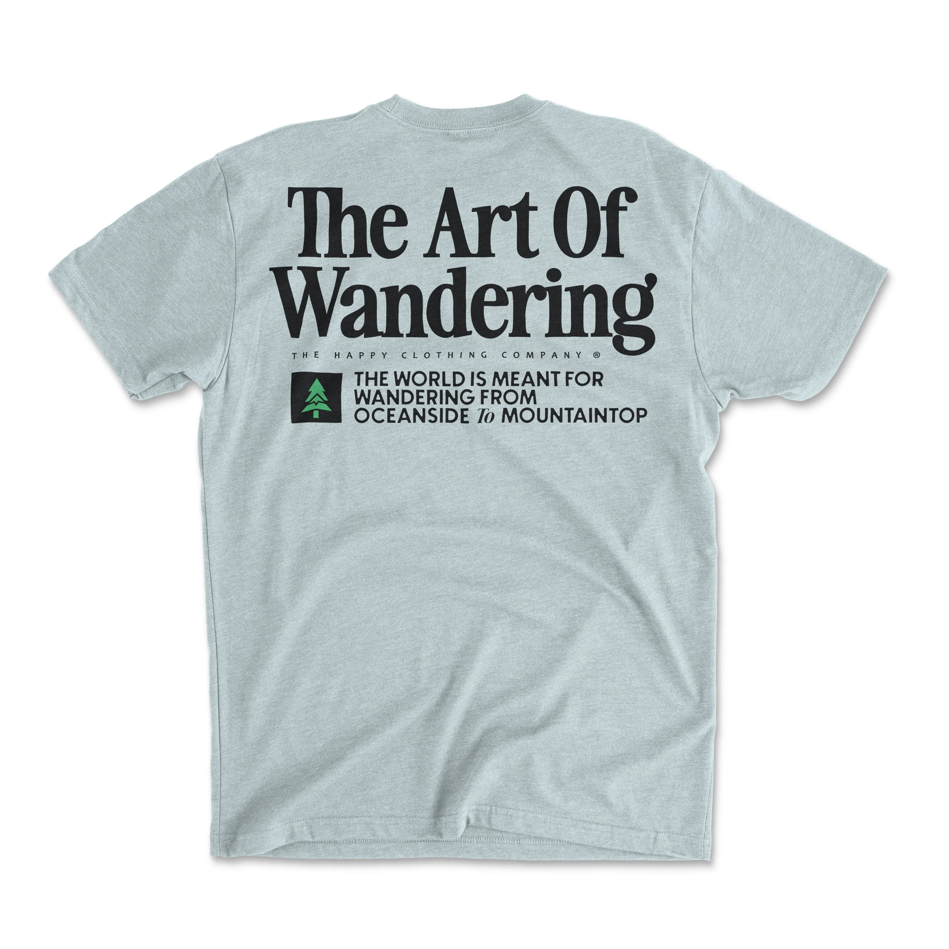 The Art Of Wandering Back Print 'Explorer Tee' | Lightweight Blend |