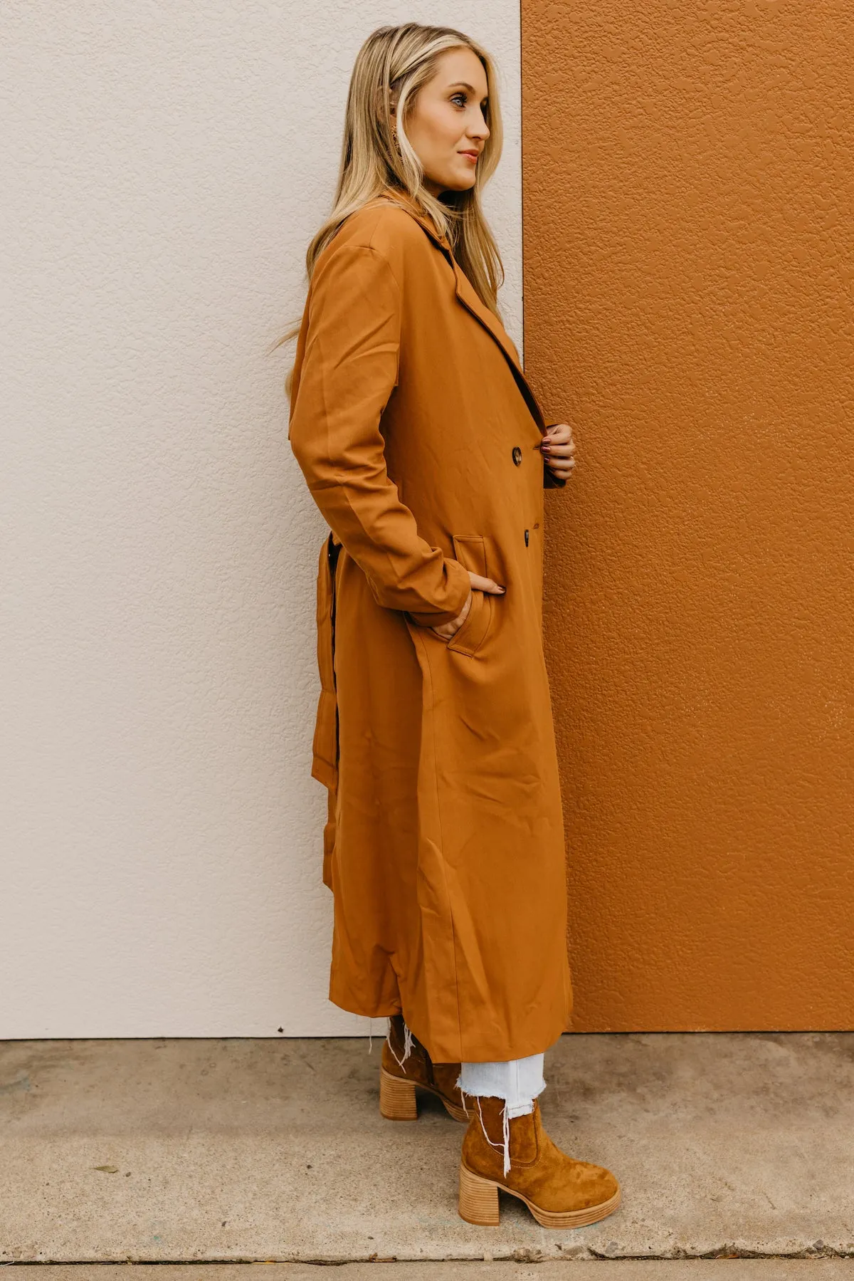 The Ensley Double Breasted Trench Coat  - FINAL SALE