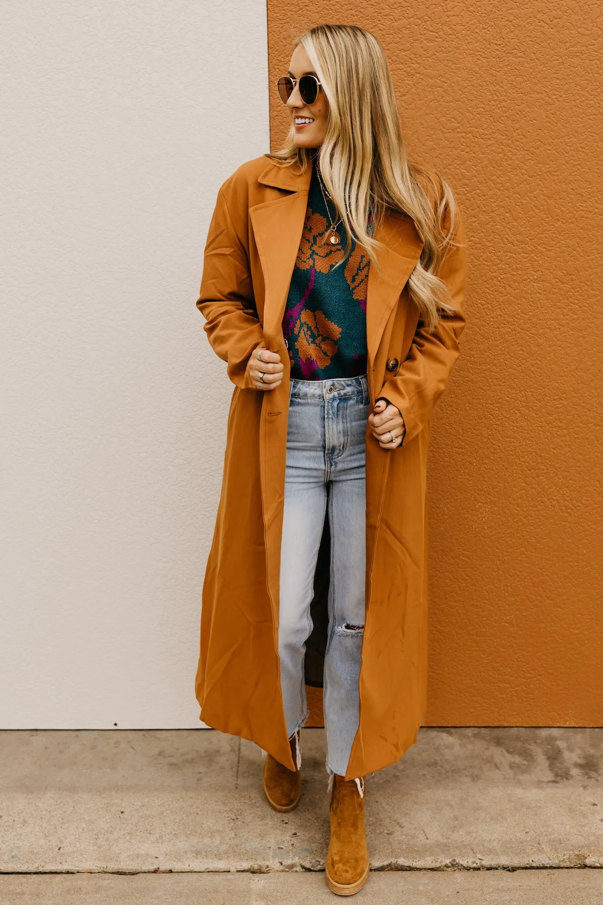 The Ensley Double Breasted Trench Coat  - FINAL SALE