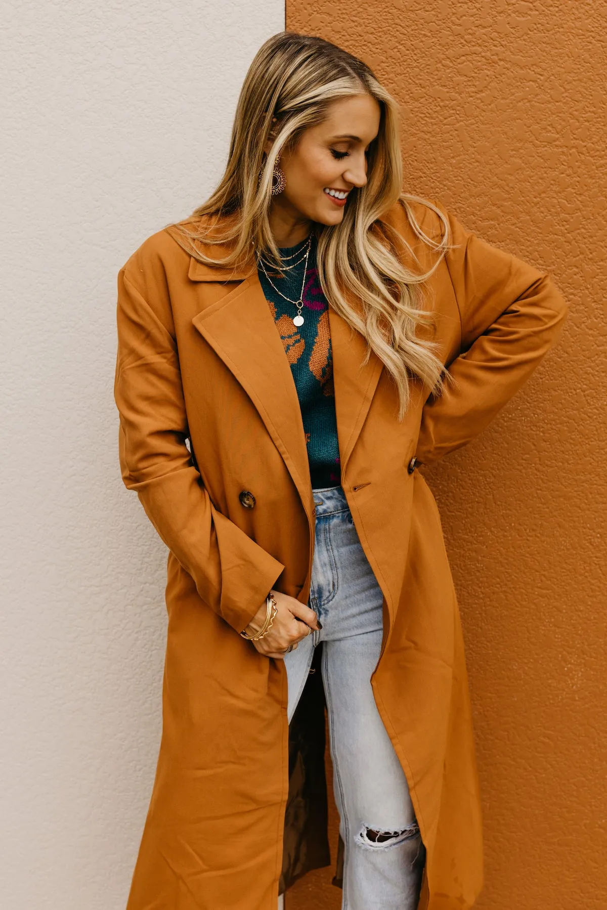 The Ensley Double Breasted Trench Coat  - FINAL SALE