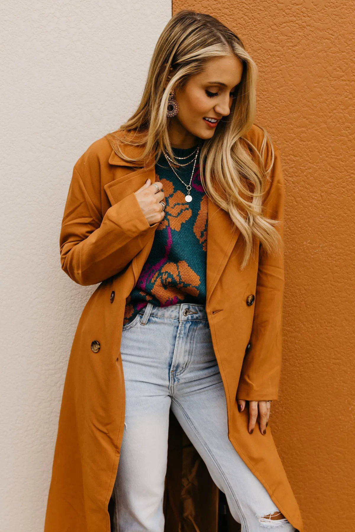 The Ensley Double Breasted Trench Coat  - FINAL SALE
