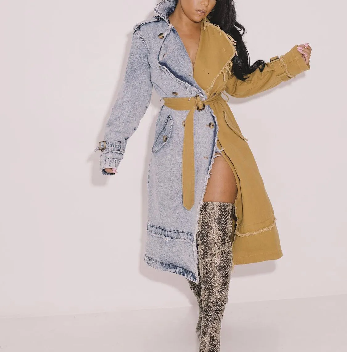 The" Trina "Trench and Denim