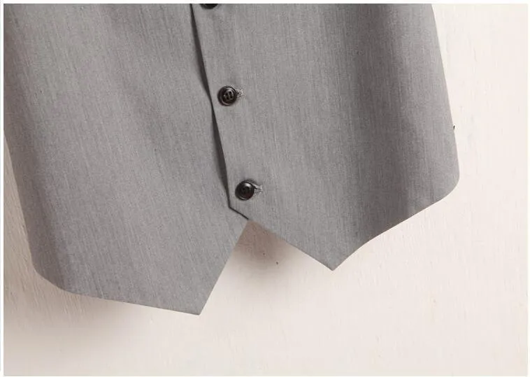 Thin Loose V-Neck Single-Breasted Business Vest For Women