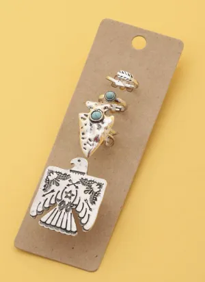 Thunderbird Ring Set
