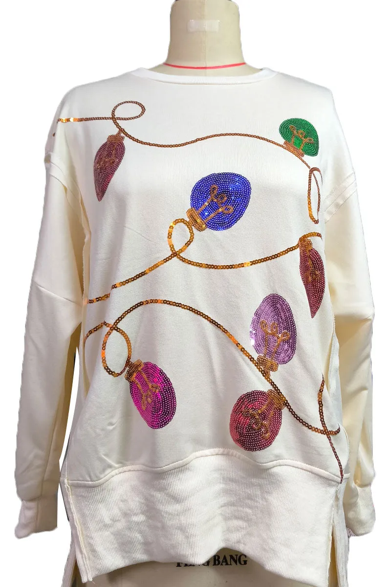 TI738 Loose Fit Sweater Top