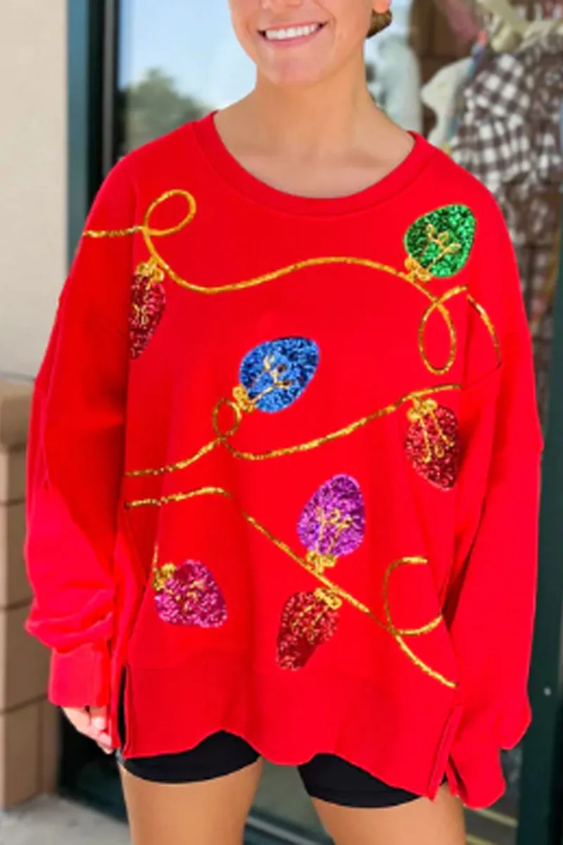 TI738 Loose Fit Sweater Top