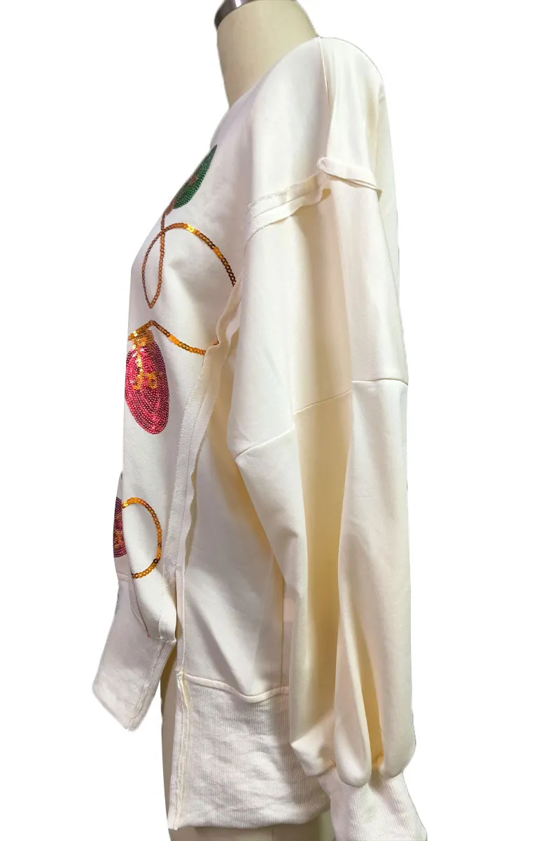 TI738 Loose Fit Sweater Top