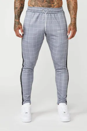 Tracksuit Jogger In Windowpane Check - Grey