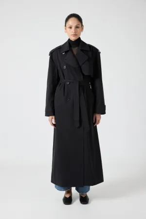 TRANSIT TRENCH COAT | BLACK