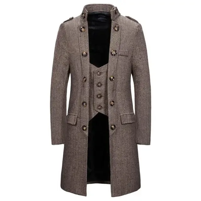 Trench Valor™ | Men's Military Trench Coat | Water-Resistant Fabric, Double-Breasted Design & Adjustable Belt
