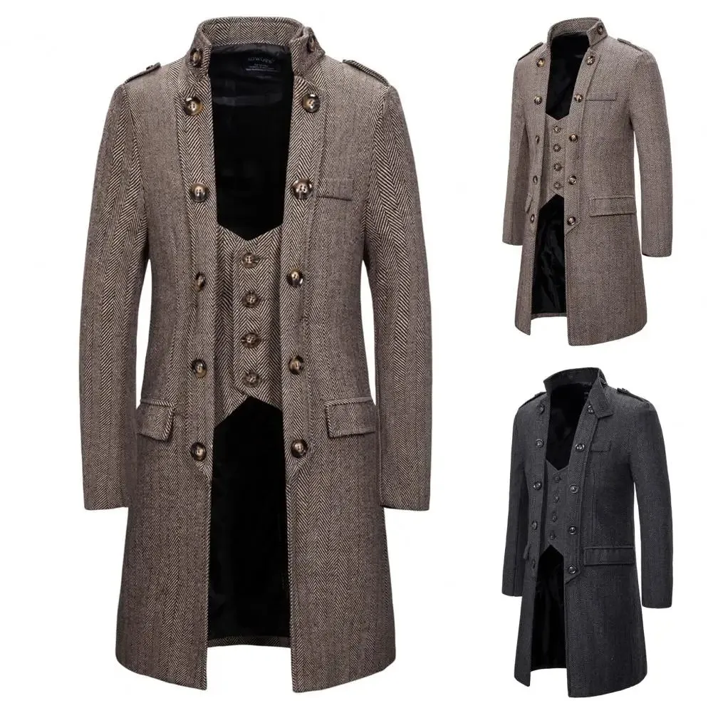 Trench Valor™ | Men's Military Trench Coat | Water-Resistant Fabric, Double-Breasted Design & Adjustable Belt