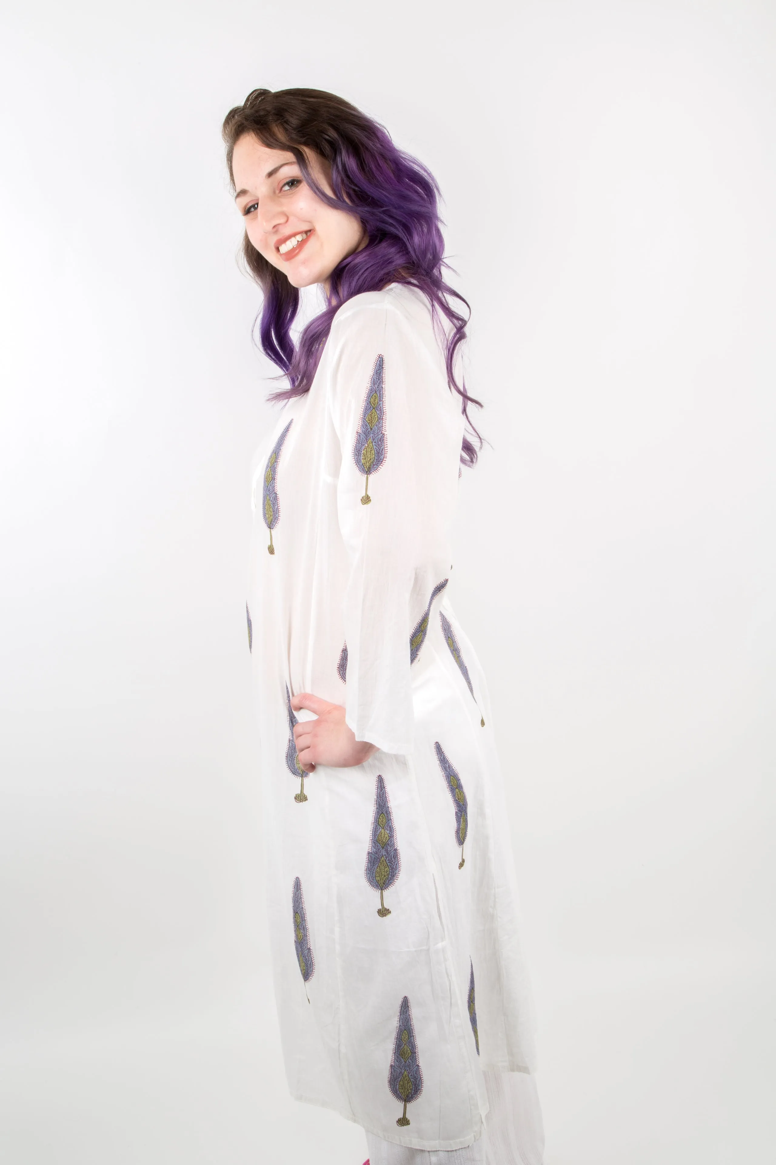 Tunic top/kurti- Mughal tree