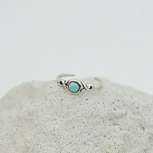 Turquoise Tranquility Toe Ring