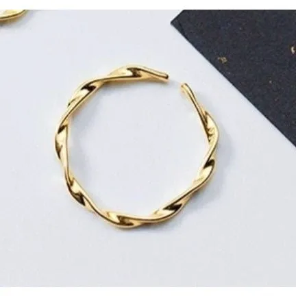 Twist Braid adjustable Stackable Rings