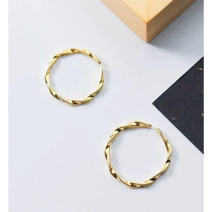 Twist Braid adjustable Stackable Rings