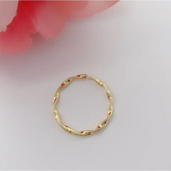 Twist Braid adjustable Stackable Rings