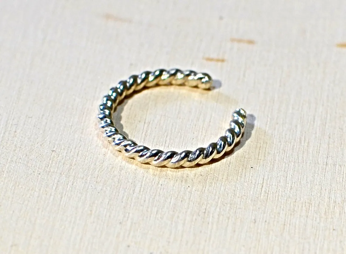 Twisted Wire Sterling Silver Toe Ring