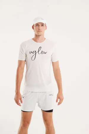 Uglow Men's Tee Super Light Recycle poly dyed - White