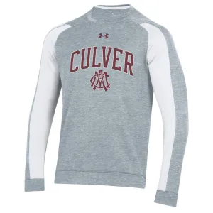 Under Armour Gameday Tech Terry Crew - Grey & White