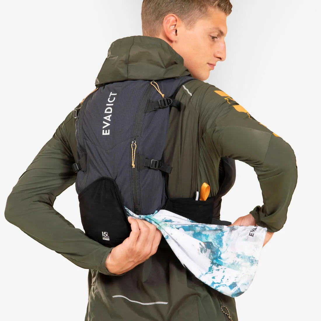 UNISEX ULTRA TRAIL RUNNING BAG 15 L - BLACK/BRONZE