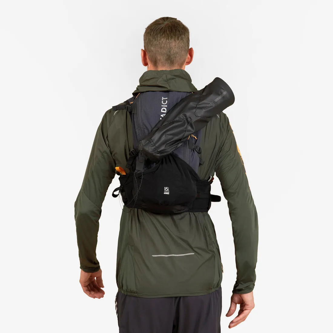UNISEX ULTRA TRAIL RUNNING BAG 15 L - BLACK/BRONZE