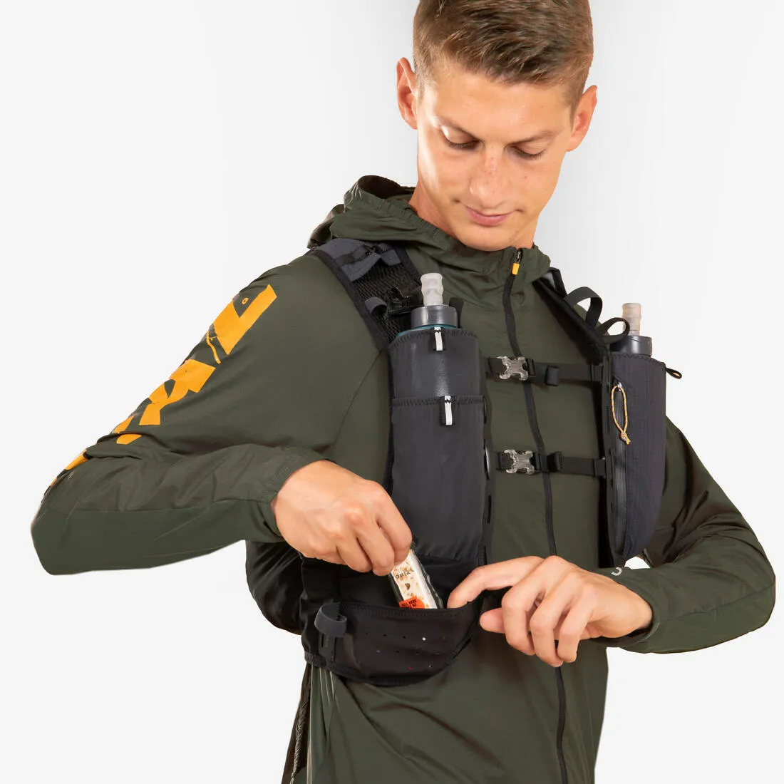 UNISEX ULTRA TRAIL RUNNING BAG 15 L - BLACK/BRONZE