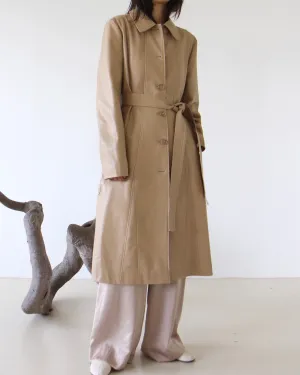 Vegan Leather Trench