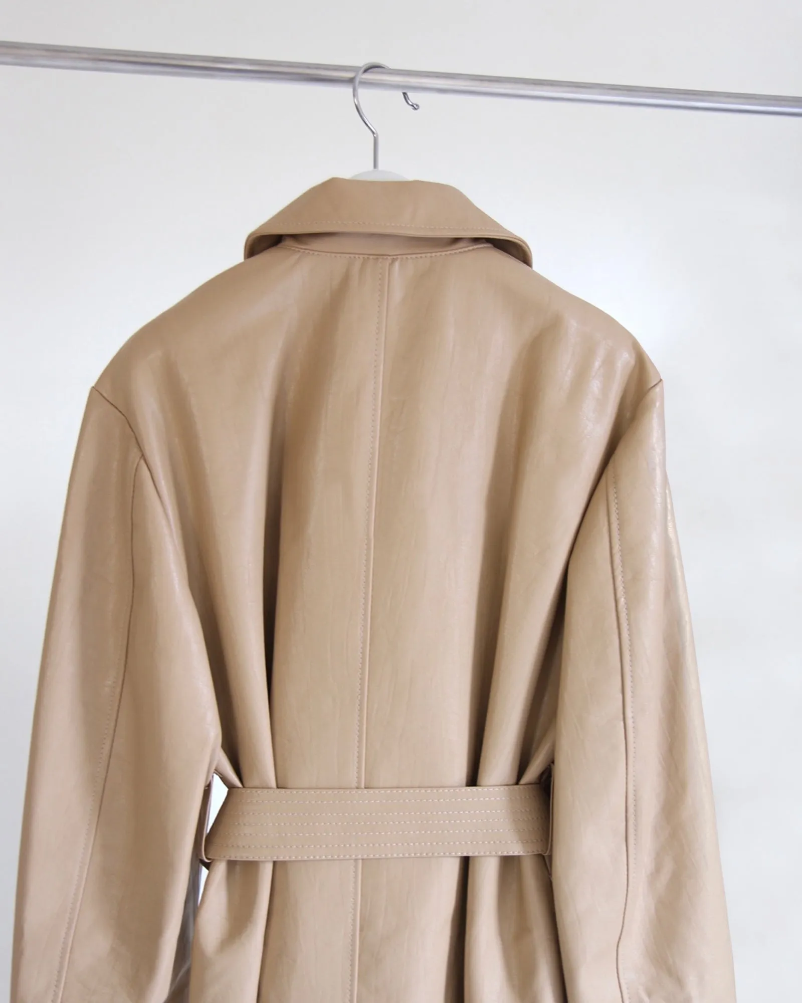 Vegan Leather Trench