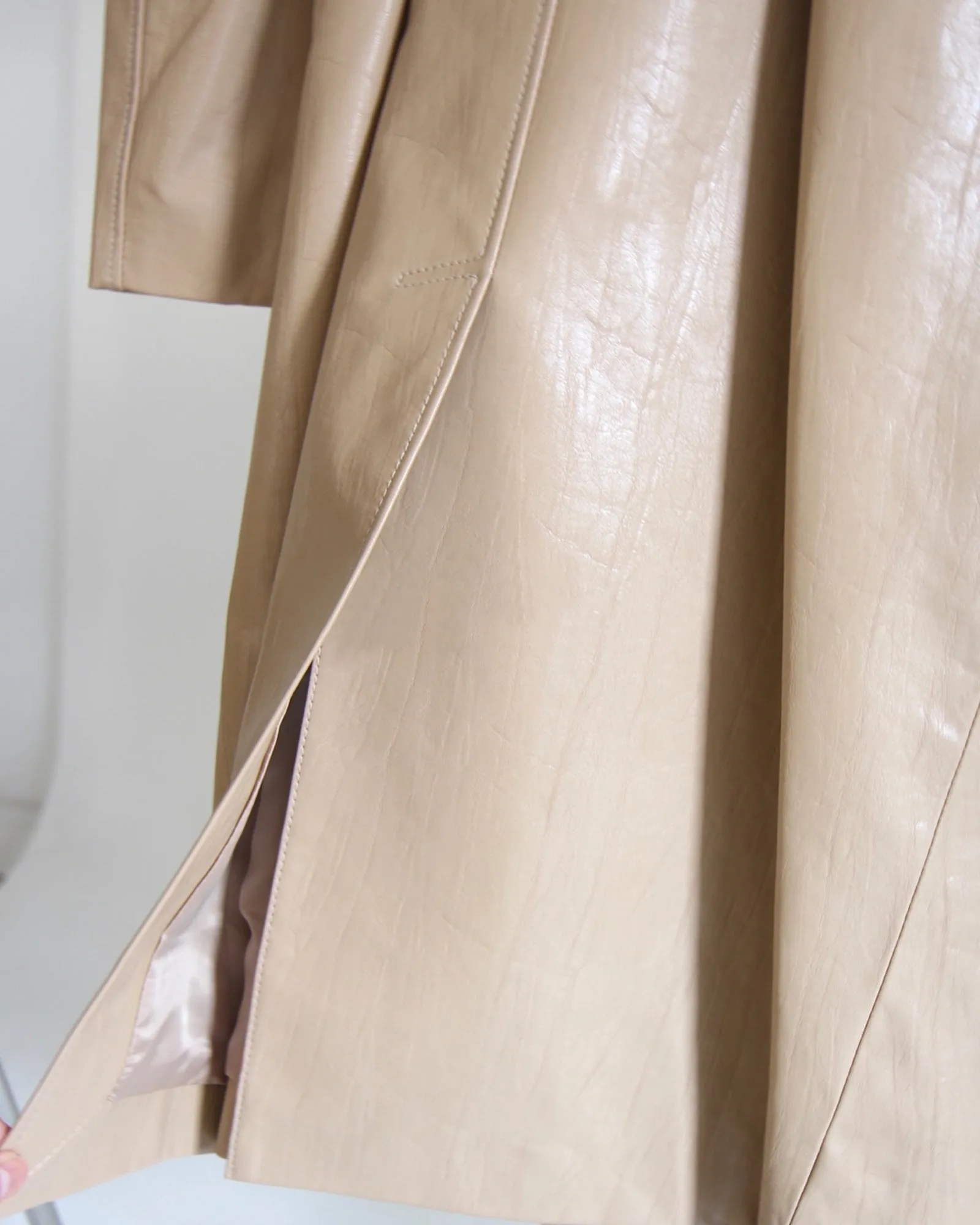 Vegan Leather Trench