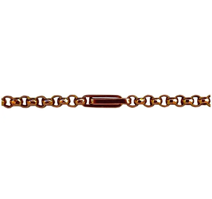 Victorian 9ct Long Fancy Link Muff Chain