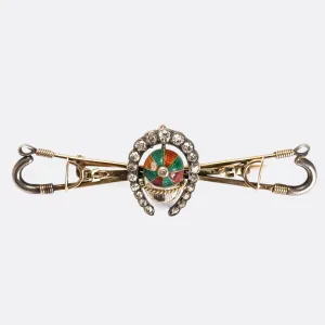 Victorian Diamond "Horse & Jockey" Brooch