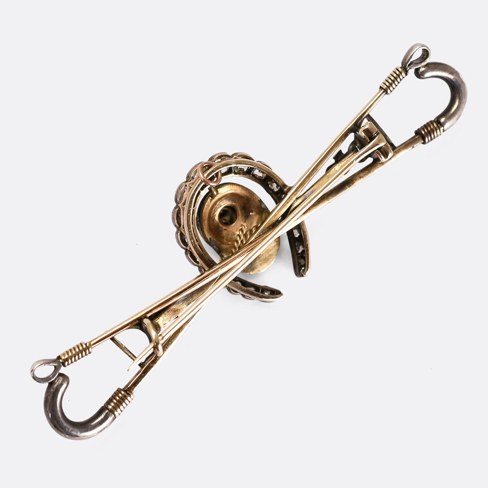 Victorian Diamond "Horse & Jockey" Brooch