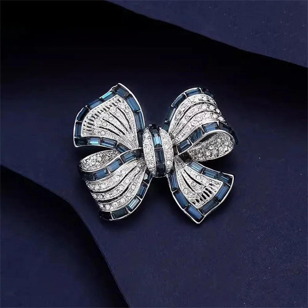 Vintage Blue Bowknot Brooches