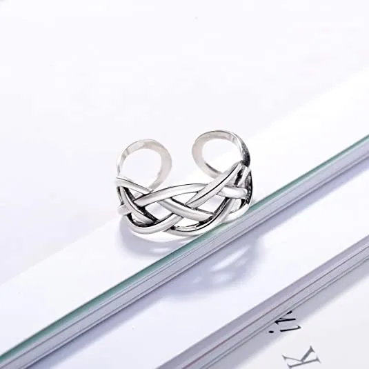 Vintage Celtic Knot 925 Sterling Silver Ring